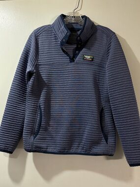 L.L.Bean Quilted Snap Pullover Womens Sz XS